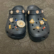 Fashion slippers with rhinestone designs