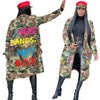 Camouflage letter printed Trench Jacket