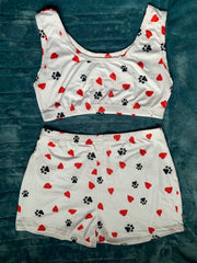 Sleeveless 2 Piece Pajama Sets