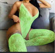 Lace Bodysuit w/ Socks